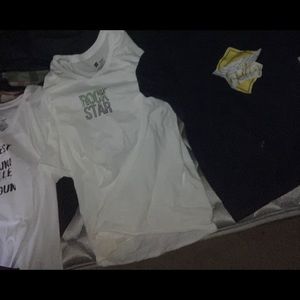 a bundle of shirts I made